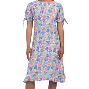 Faithfull the Brand Emilia Floral Print Midi Dress